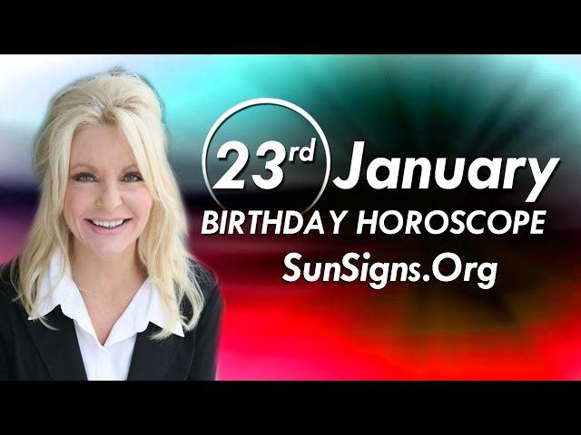 January 23 Zodiac Horoscope Birthday Personality - Aquarius - Part 1