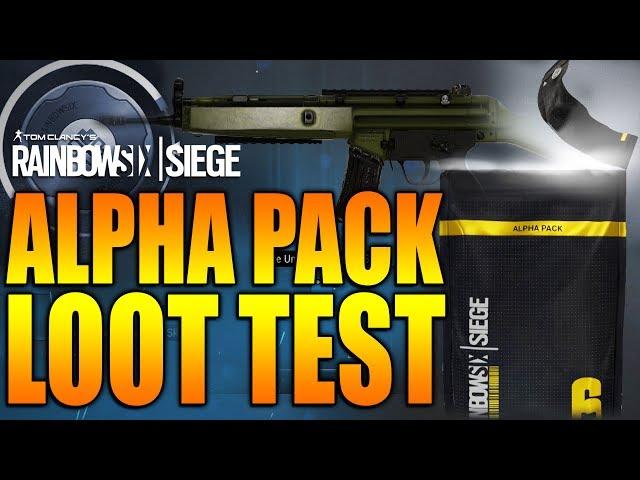 Rainbow Six Siege - In Depth: ALPHA PACK LOOT TEST