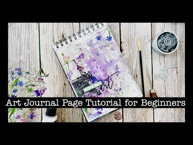 Art Journal Page Step-by-Step Tutorial for Beginners 