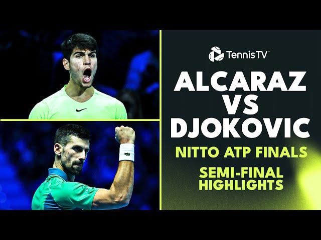 Novak Djokovic vs Carlos Alcaraz Match Highlights! | Nitto ATP Finals 2023