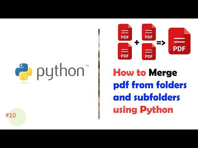 Python : How can merge all the pdfs in a folder and subfolders to a single pdf.