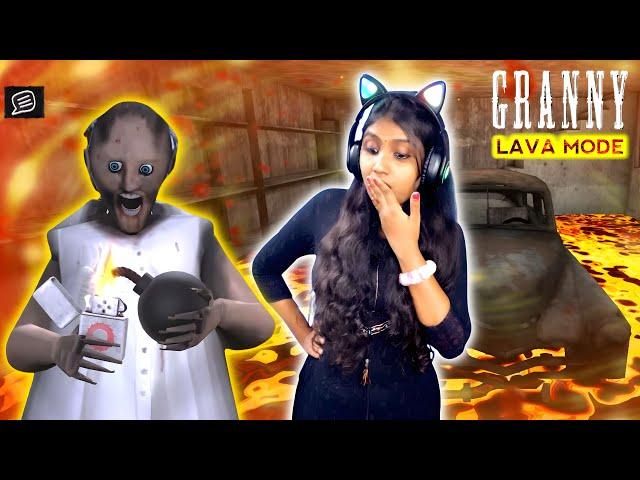 GRANNY LAVA MODE CAR ESCAPE - Floor is LAVA in Granny's House | Jeni Gaming