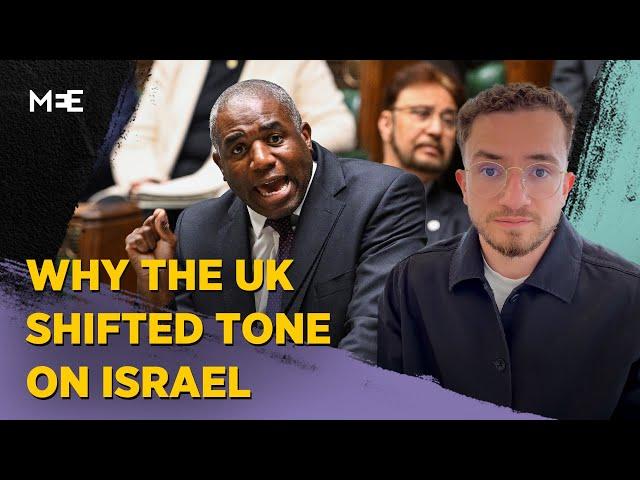 Has the UK shifted its tone towards Israel, as Israel continues to block aid entering Gaza?