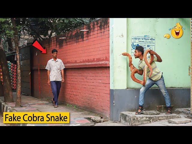 King Cobra Snake Prank  Fake Snake Prank Video on Public (Part 1) | EMTIAZ BHUYAN |