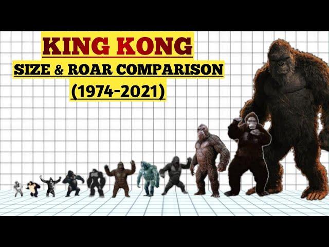 KING KONG Size Comparison | Evolution Of King Kong (1933-2021)