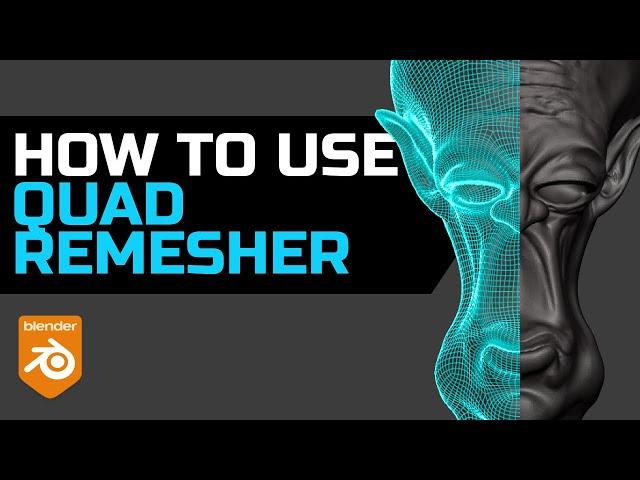 How to use Quad Remesher Blender