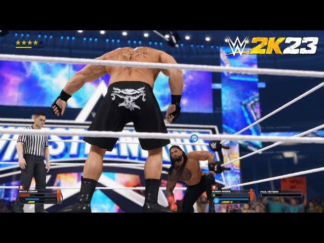 WWE 2K23 - Brock Lesnar vs. Roman Reigns | Wrestlemania 38