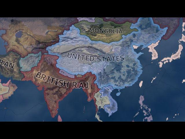 WHAT IF USA ANNEXED ALL CHINA IN WW2 /HOI4 TIMELAPSE