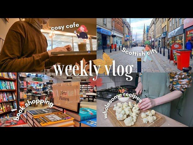 WEEKLY VLOG  autumn recipes, book haul & wrapping presents