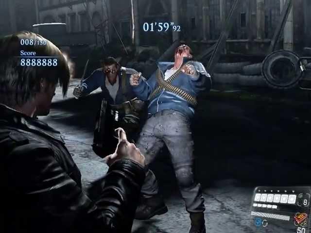 Resident evil 6 Leon s Bullet Time Actions