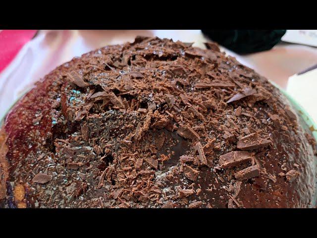 Dark Chocolate Marble Cake for Mom’s Birthday! 