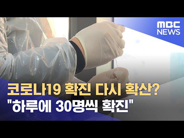 코로나 19 다시 확산?‥ "하루에 30명씩 확진" (2024.07.26/뉴스데스크/제주MBC)