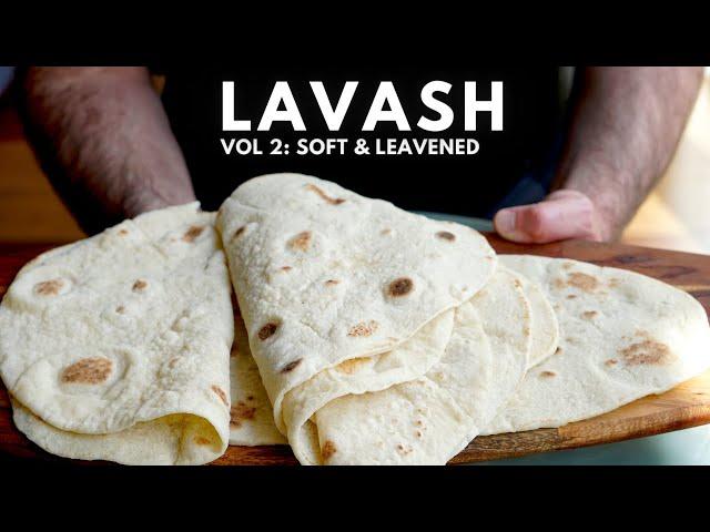 My Favorite Flatbread for Kebabs - Soft and Leavened Lavash