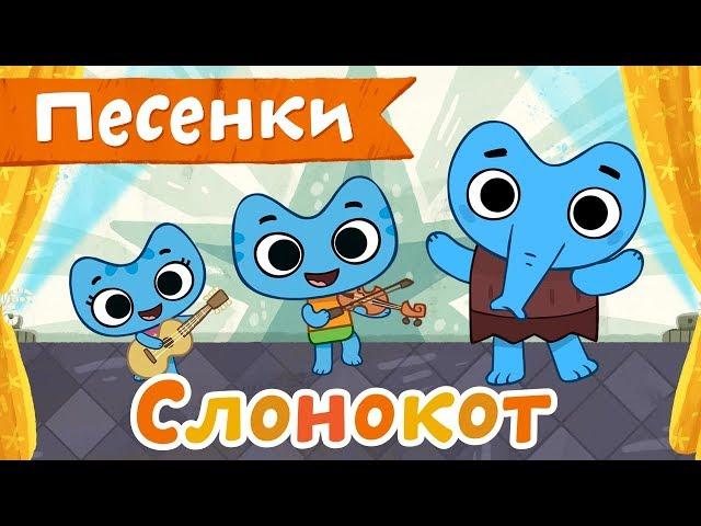 Котики, вперед! Песенка - Слонокот - развивающие песенки мультики для детей