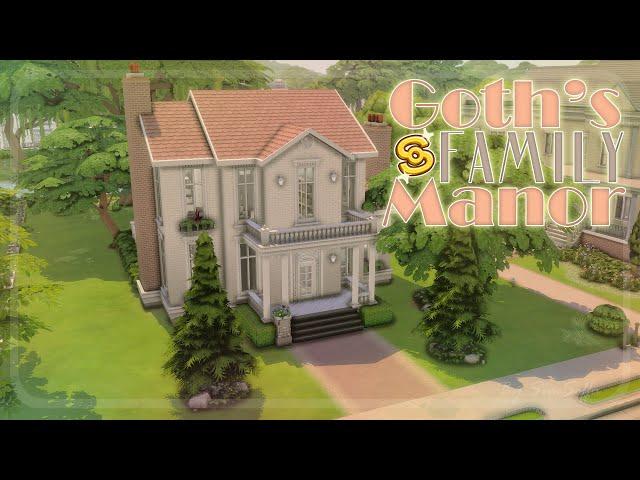 Усадьба семьи Гот │︎ Goth's Family Manor │︎ Speed Build │︎ Строительство [TS4]