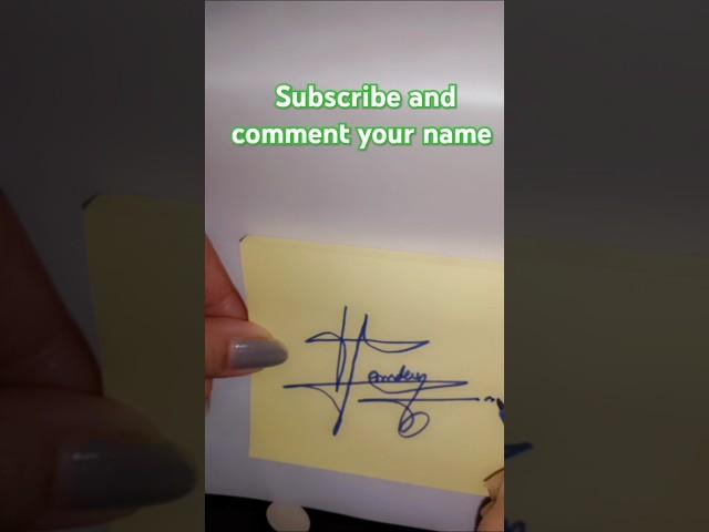 Hamdan sign design || How to sign letter H #signaturestyle #calligraphy #shortsfeed