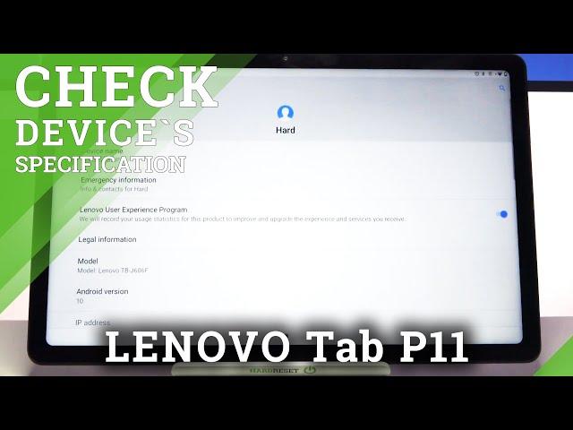 How to Find Device Specification in LENOVO Tab P11 – Locate Phone Info