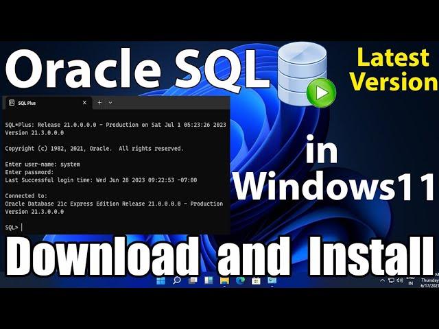 How To Install SQL Plus In Windows 11 | How To Download SQL Plus In Windows 11 | Easy Method 2024 |