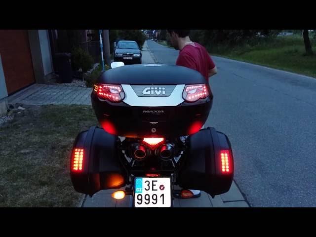 Givi E55 Maxia and V35 led lights