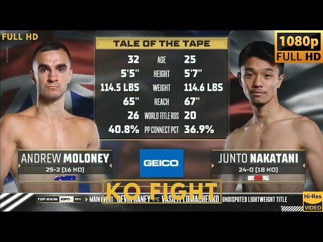 JUNTO NAKATANI (JAPAN) vs ANDREW MALONEY (AUSTRALIA) KO FIGHT