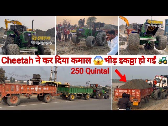 CHEETAH  ने लगाए full power // 250 Quintal रेट vs Johndeere 5050 D 