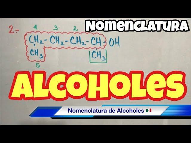 Nomenclatura de ALCOHOLES (muchos ejemplos)