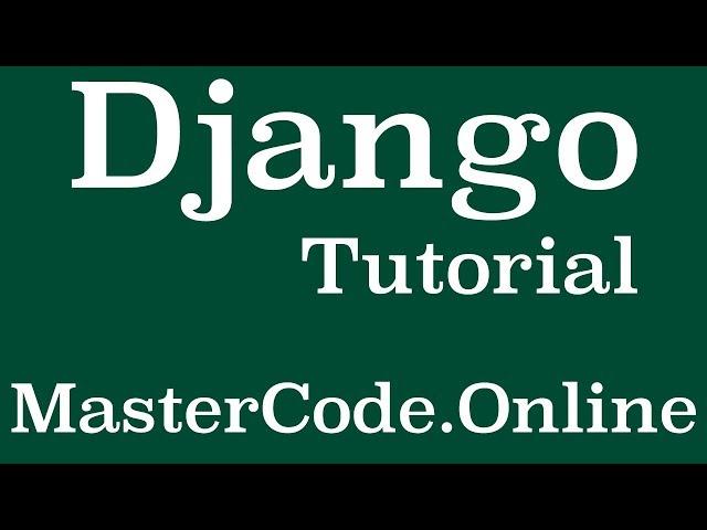 Django Tutorial - Login and Logout