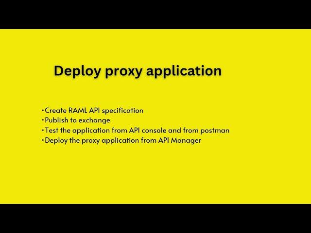 Deploy Proxy application from API Manager | Deploy application from Anypoint API Manager