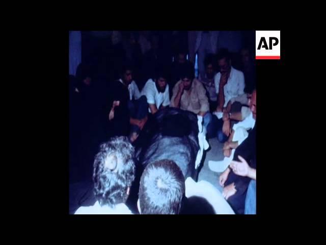 SYND 13 9 79 MOURNING SCENES IN TEHRAN PRIOR TO THE FUNERAL OF AYATOLLAH TALEGHANI