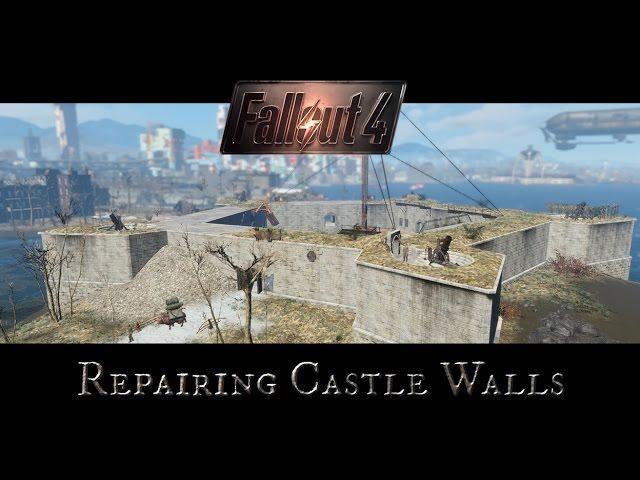 Fallout 4 Mods: Craftable Castle Wall Patches by DDProductions83