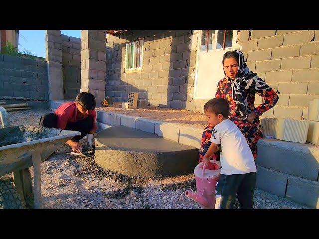 "The art of Abu's hand in making a beautiful staircase for the porch of Razia's house"