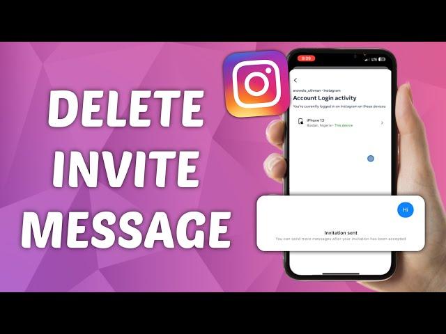 How to Delete Invite Message on Instagram