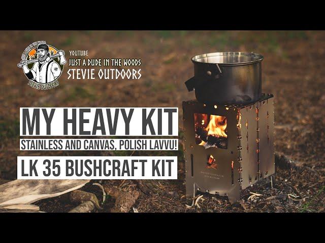 My LK35 Bushcraft Kit | Stainless | Canvas | Polish Lavvu | Backpack