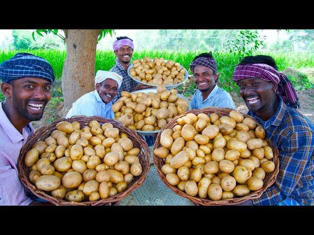 POTATO CHIPS | SUN Dried Homemade Crispy Potato wafers | Traditional Village Cooking Channel