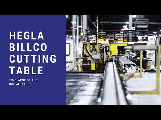 Hegla Billco Cutting Table Installation