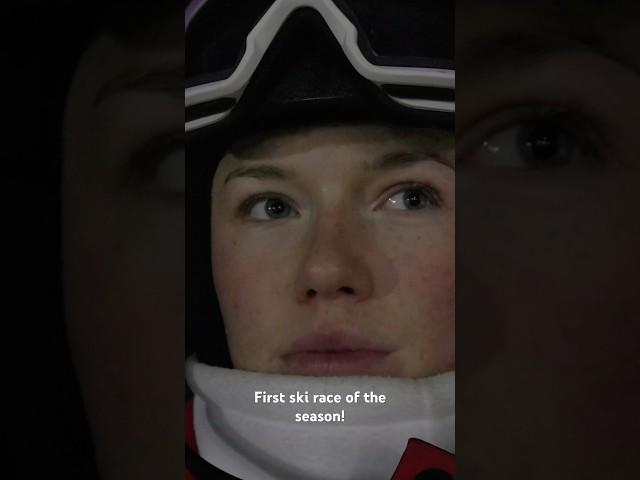 Tough first ski race…full video on my channel! #skiing #skier #skiracer #race #extremesport #fyp