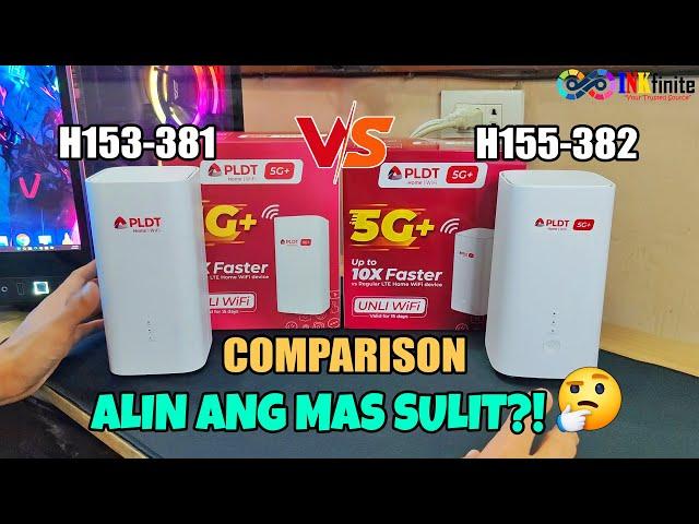 PLDT Home WiFi H153-381 and H155-382 5G Modem Full Comparison! Features and Speed Test | INKfinite