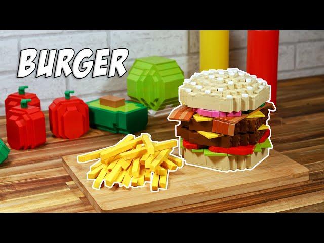 LEGO Cheeseburger  Stop-Motion Cooking