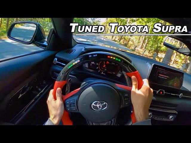 Tuned 2020 Toyota Supra with 450hp POV Drive (Binaural Audio)