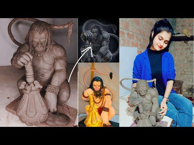 bajrangbali idol making | how to make bajrangbali | any Arts vaishali