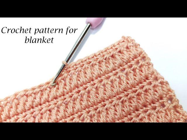 EASY CROCHET PATTERN FOR BLANKET