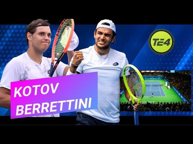 Kotov - Berrettini ATP Stokholm Tennis Elbow 4