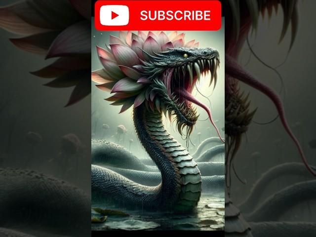 Lotus and snake hybrid video animation #animals #hybridanimals #viral