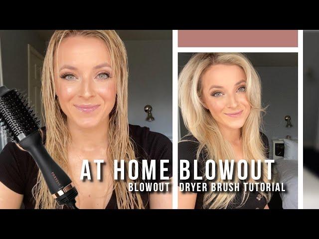 At home blowout tutorial with a blowout dryer brush | FoxyBae