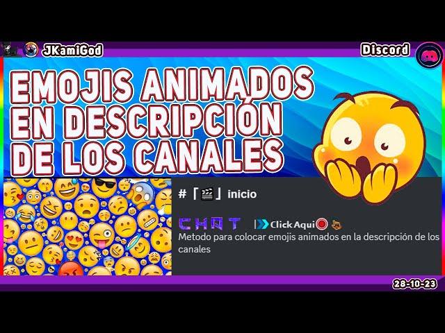 Emojis personalizados en las descripción de los canales Discord  JKamiGod