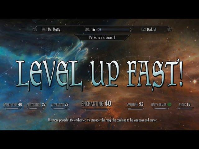 Skyrim Special Edition - HOW TO LEVEL UP INCREDIBLY FAST!