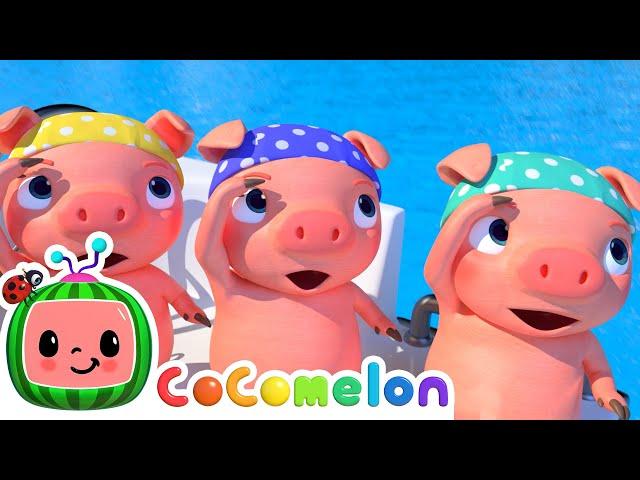 Three Little Pigs Pirate Version!| CoComelon Animal Time | Animals for Kids