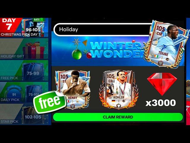 Free 105 OVR Holiday Gift Redeem Code & Final Day of Trophy Titans FC MOBILE 25