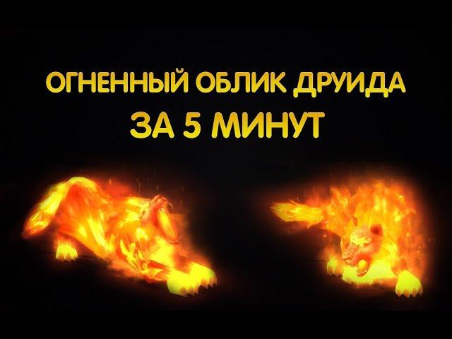 Огненный облик друида за 5 минут / World of Warcraft