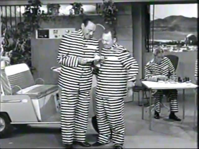 Ernie Kovacs - Jack Benny, Mickey Rooney - "The Jack Benny Show" - Modern  Prison Sketch - 1962